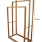 CARLA HOME Bamboo Towel Bar Holder Rack 3-Tier Freestanding for Bathroom and Bedroom