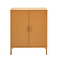 ArtissIn Sweetheart Metal Locker Storage Shelf Shoe Cabinet Buffet Sideboard Yellow
