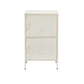ArtissIn Double Storage Cabinet Shelf Organizer Bedroom White