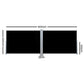 Instahut 2X6M Retractable Side Awning Garden Patio Shade Screen Panel Black