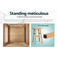 Artiss Set of 2 Beech Wood Bar Stools - Natural