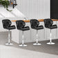 Artiss Set of 4 Kitchen Bar Stools - Black and Chrome