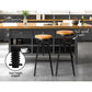 Artiss 2x Vintage Bar Stools Kitchen Stool Industrial Barstools Metal Swivel
