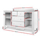 Keezi Baby Change Table Tall boy Drawers Dresser Chest Storage Cabinet White