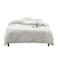 Cosy Club Washed Cotton Quilt Set White Double