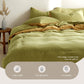 Cosy Club Washed Cotton Quilt Set Yellow King