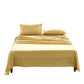 Cosy Club Washed Cotton Sheet Set Single Yellow