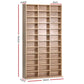 Artiss 528 DVD 1116 CD Storage Shelf Media Rack Stand Cupboard Book Unit Oak