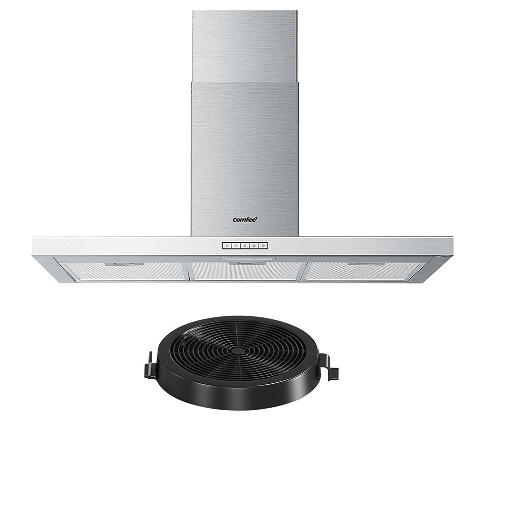 Comfee Rangehood 900mm Stainless Steel Kitchen Canopy With 2 PCS Filter Replacement