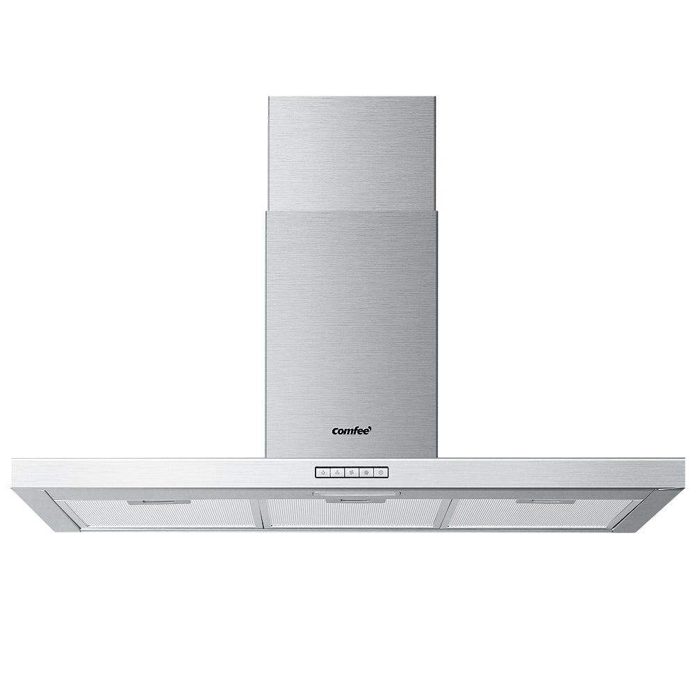 Comfee Rangehood 900mm 90cm Range Hood Stainless Steel Kitchen Canopy LED Light