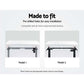 Artiss Standing Desk Top Adjustable Motorised Electric Sit Stand Table White