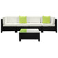 Gardeon 5PC Outdoor Furniture Sofa Set Lounge Setting Wicker Couches Garden Patio Pool