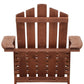 Gardeon Outdoor Sun Lounge Beach Chairs Table Setting Wooden Adirondack Patio Chair Brown