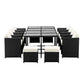 Gardeon 13 Piece Wicker Outdoor Dining Table Set