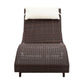Gardeon Outdoor Sun Lounge Setting Wicker Lounger Day Bed Rattan Patio Furniture Brown
