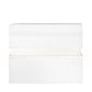 Artiss Bedside Table 2 Drawers RGB LED Side Nightstand High Gloss Cabinet White