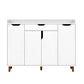 Artiss Shoe Cabinet Shoes Storage Rack 120cm Organiser White Drawer Cupboard