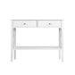 Artiss Console Table Hall Side Entry 2 Drawers Display White Desk Furniture