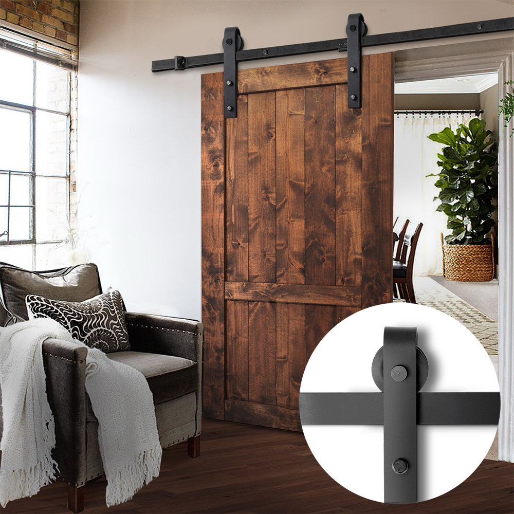 Cefito Sliding Barn Door Hardware Track Set 2m Roller Kit Slide Office Bedroom