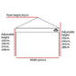 Instahut Gazebo Pop Up Marquee 3x3m Outdoor Tent Folding Wedding Gazebos Black