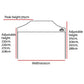 Instahut Gazebo Pop Up Marquee 3x6 Outdoor Wedding Base Pod Kit White