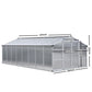 Greenfingers Greenhouse Aluminium Green House Garden Shed Greenhouses 4.7x2.5M