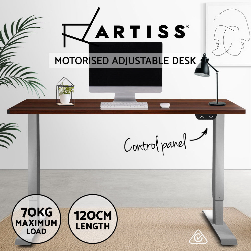 Artiss Standing Desk Motorised Electric Height Adjustable Sit Stand Table Office 140cm