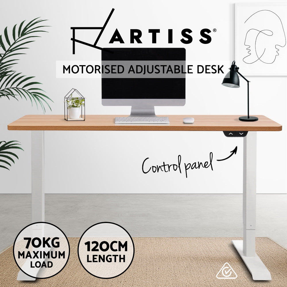 Artiss Standing Desk Motorised Sit Stand Table Riser Height Adjustable Electric Computer Table Laptop Desks