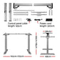 Artiss Standing Desk Sit Stand Table Riser Wooden Computer Laptop Desks Motorised Dual Motors 140cm