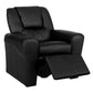 Keezi Kids Recliner Chair Black PU Leather Sofa Lounge Couch Children Armchair