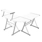 Artiss Corner Metal Pull Out Table Desk - White