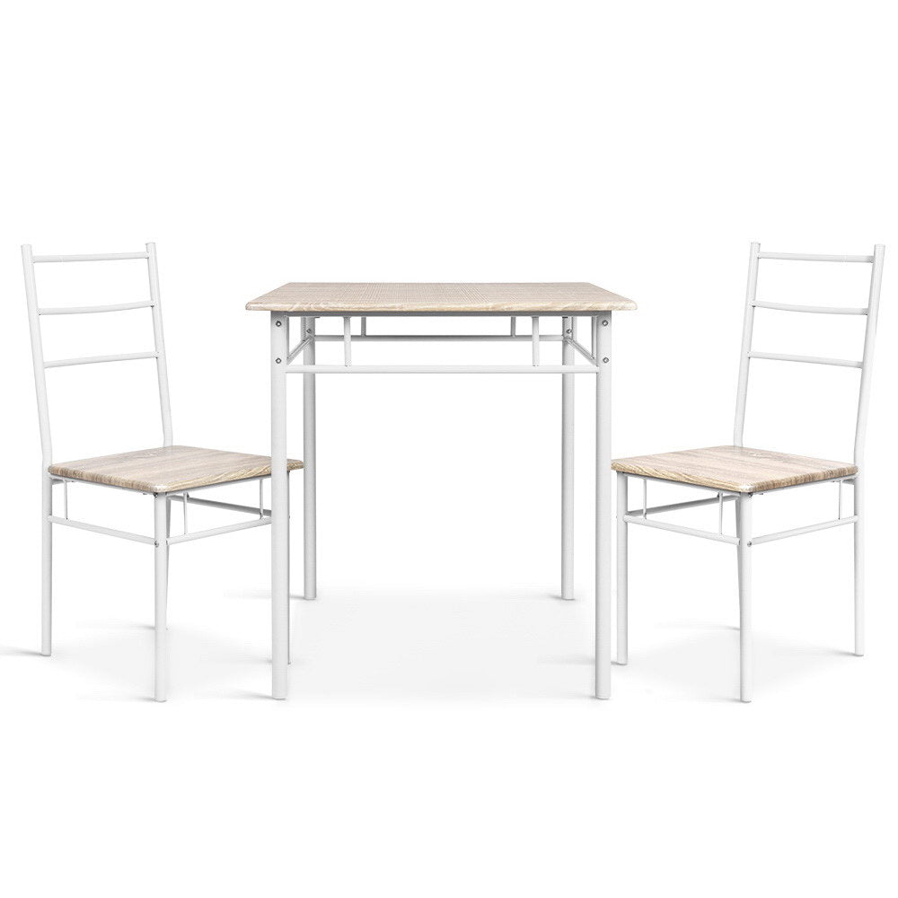 Artiss 3 Piece Dining Set - Natural