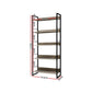 Artiss Bookshelf Wooden Display Shelves Bookcase Shelf Storage Metal Wall Black