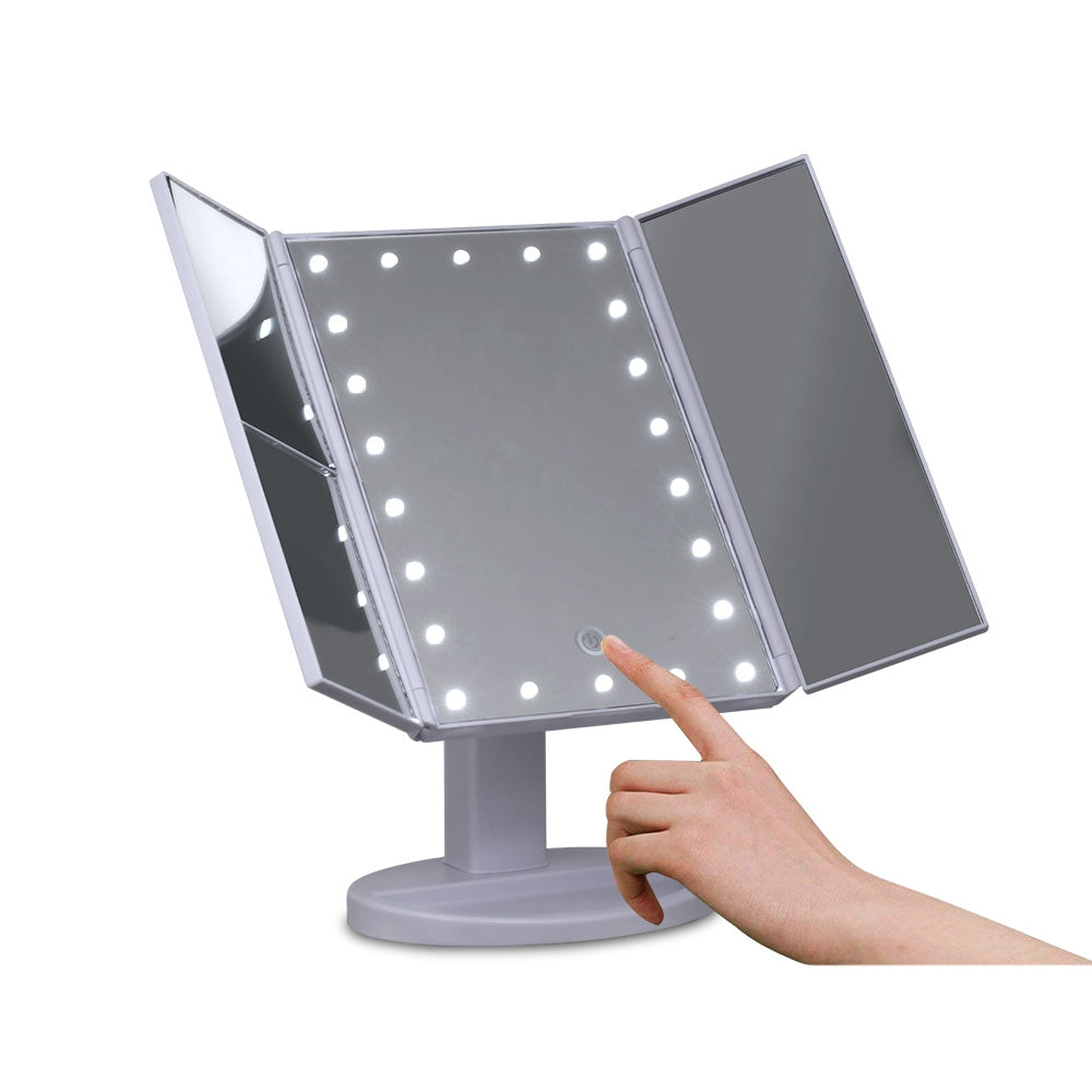 Embellir LED  Tri-Fold Make Up Mirror