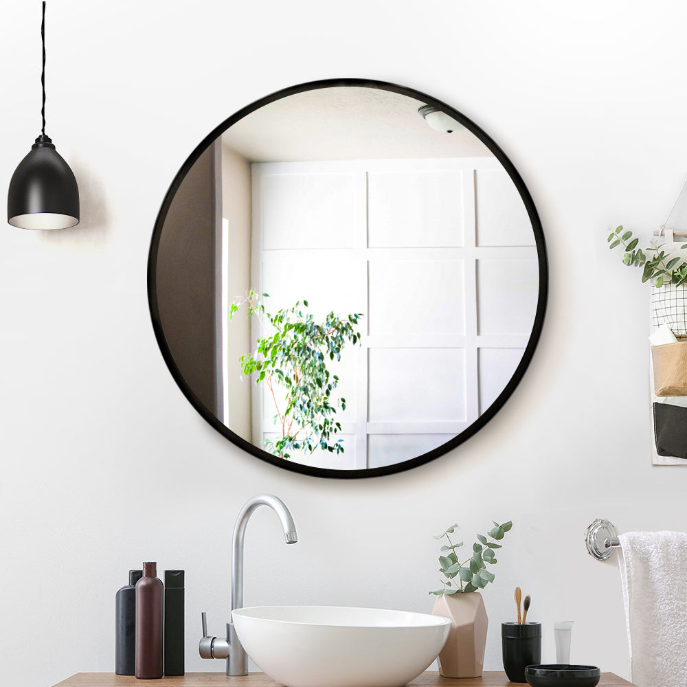 Embellir 60cm Wall Mirror Round Bathroom Makeup Mirror