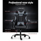 Artiss Office Chair Gaming Chair Computer Chairs Recliner PU Leather Seat Armrest Black Grey