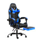 Artiss Gaming Office Chairs Computer Seating Racing Recliner Footrest Black Blue