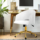Velvet Office Chair Fabric Computer Chairs Armchair Vintage Work Study Home White