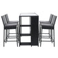 Gardeon Outdoor Bar Set Table Stools Furniture Dining Chairs Wicker Patio Garden