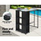 Gardeon Outdoor Bar Set Table Stools Furniture Dining Chairs Wicker Patio Garden