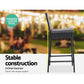 Gardeon Outdoor Bar Set Table Stools Furniture Dining Chairs Wicker Patio Garden