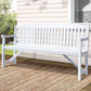 Gardeon Wooden Garden Bench Chair Outdoor Furniture Patio Deck 3 Seater White