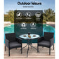 Gardeon Outdoor Bistro Chairs Patio Furniture Dining Chair Wicker Garden Cushion Tea Coffee Cafe Bar Set