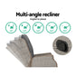 Gardeon Set of 2 Recliner Chairs Sun lounge Outdoor Patio Furniture Wicker Sofa Lounger