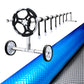 Aquabuddy Solar Swimming Pool Cover Blanket Roller Wheel Adjustable 9.5 X 5m
