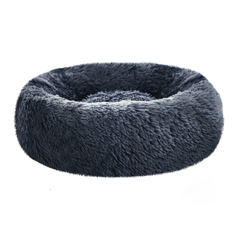 i.Pet Pet bed Dog Cat Calming Pet bed Small 60cm Dark Grey Sleeping Comfy Cave Washable