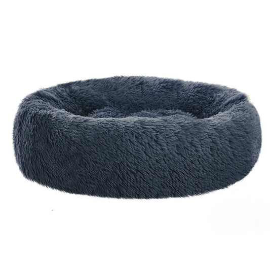 i.Pet Pet bed Dog Cat Calming Pet bed Medium 75cm Dark Grey Sleeping Comfy Cave Washable