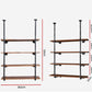 Artiss Wall Display Shelves Industrial Bookshelf DIY Pipe Shelf Rustic Brackets
