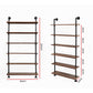 Artiss Wall Shelves Display Bookshelf Rustic Vintage DIY Pipe Shelf Brackets