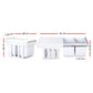 Cefito 2x15L Pull Out Bin - White